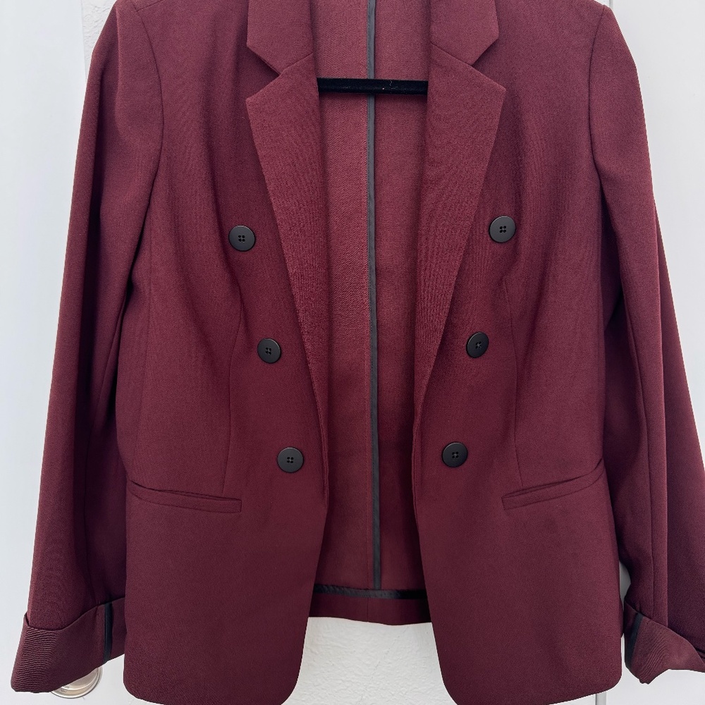 Burgundy Express Blazer